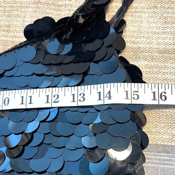 🖤VTG, Funky,Fun& SO Cool, Beaded Elastic Shoulder Straps, Low-Back, 12 - Picture 7 of 10